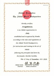 Attestato riconoscimento Hombu